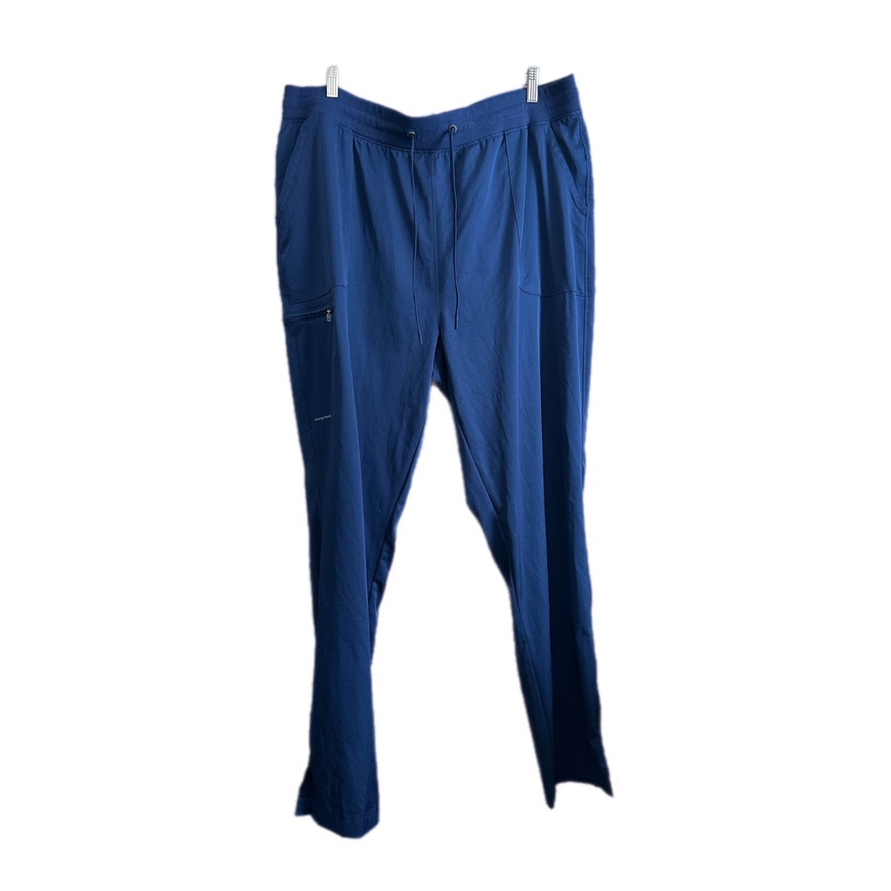 HH Works by Healing Hands Raine Navy Blue Scrub Pants Women's 1XT‎